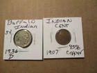 Buffalo Nickel & Indian Cent. Both Nice Dates!!! #5