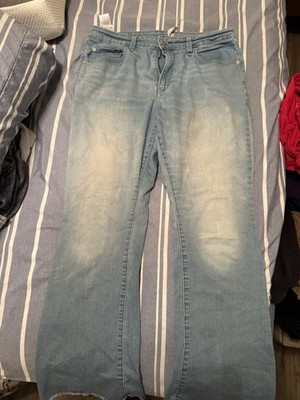 Levi Strauss & Co Light Wash Blue Denim Jeans Tapered Mid Rise 4 Pocket