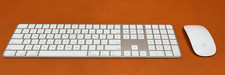 Genuine Apple Set of Wireless Keyboard  Mouse A2520 A1657 Silver Tested Working