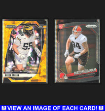 Mason Graham 2025 Prizm & Draft RC Lot Gold Ice Color Match & Base 354 Browns