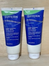 Lot 2-Differin Cleanse Acne-Clearing Body Wash Acne Treatment 10 Fl. Oz. Ea