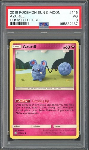 Azurill graded PSA 3 for sale on eBay