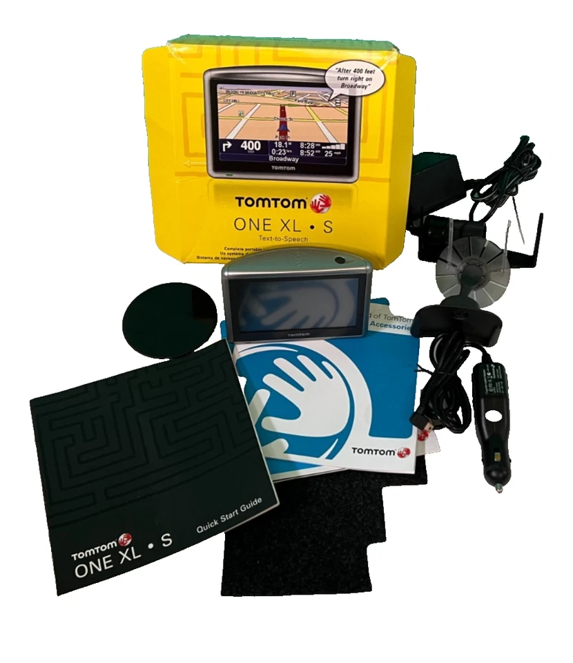 Tom Tom One XL.S GPS System Text to Speech Car Navigation Complete-GC - Image 2 of 4