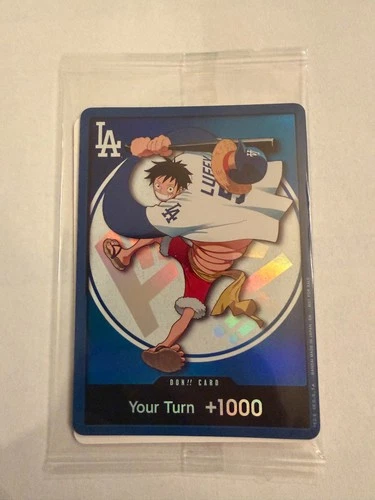 Los Angeles Dodgers x One Piece Promo Card Monkey D. Luffy DODGERS LUFFY DON