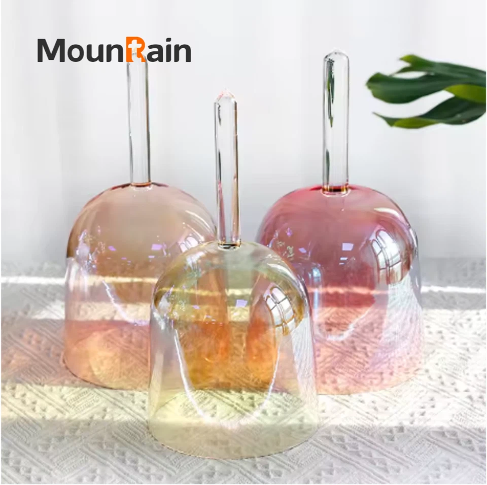 Handheld Crystal Singing Bowl Colored Crystal Sound Bowl Professional Meditation - Image 2 of 4