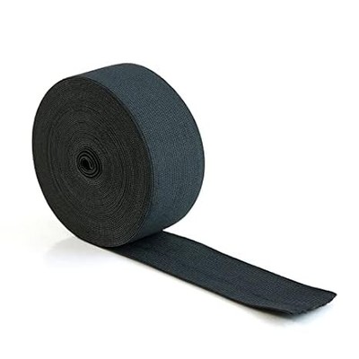 Black Knit Elastic Bands 2'' x 11 Yards - Ideal for Wigs, Crafts & More