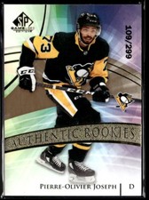2020-21 SP GAMES USED PIERRE-OLIVIER JOSEPH Rookie /299 Pittsburgh Penguins #152