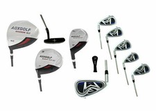 AGXGOLF BOYS' LEFT HAND MAGNUM GRAPHITE GOLF CLUB SET: DRIVER 6-PW IRONS PUTTER