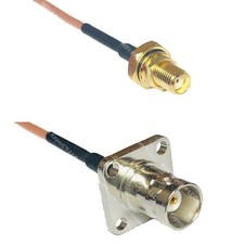 RG316 SMA Female O-Ring to BNC Flange Female RF Cable Rapid-SHIP LOT