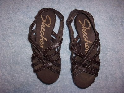 Skechers brown SANDALS WOMEN'S SIZE 6 | eBay