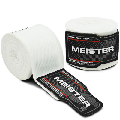 MEISTER 180'' SEMI-ELASTIC HAND WRAPS - PAIRS MMA Boxing Mexican Lot ALL COLORS