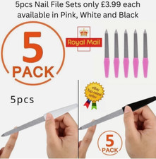 Small Metal Nail File 6" Diamond Dusted Coarse Nail Files Manicure Pedicure Tool