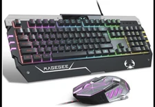 Magegee Wired PC Gaming Keyboard with USB Mouse - 910B