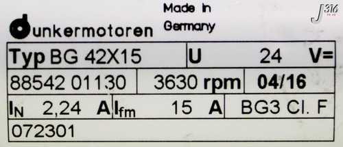 35673 DUNKERMOTOREN DC MOTOR W/ PCB, BLDC PUMP DRIVE 074622 BG 42X15 - Picture 12 of 13