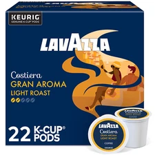 Lavazza Gran Aroma Coffee Keurig K-Cup Pods, Medium Roast, 22/Box