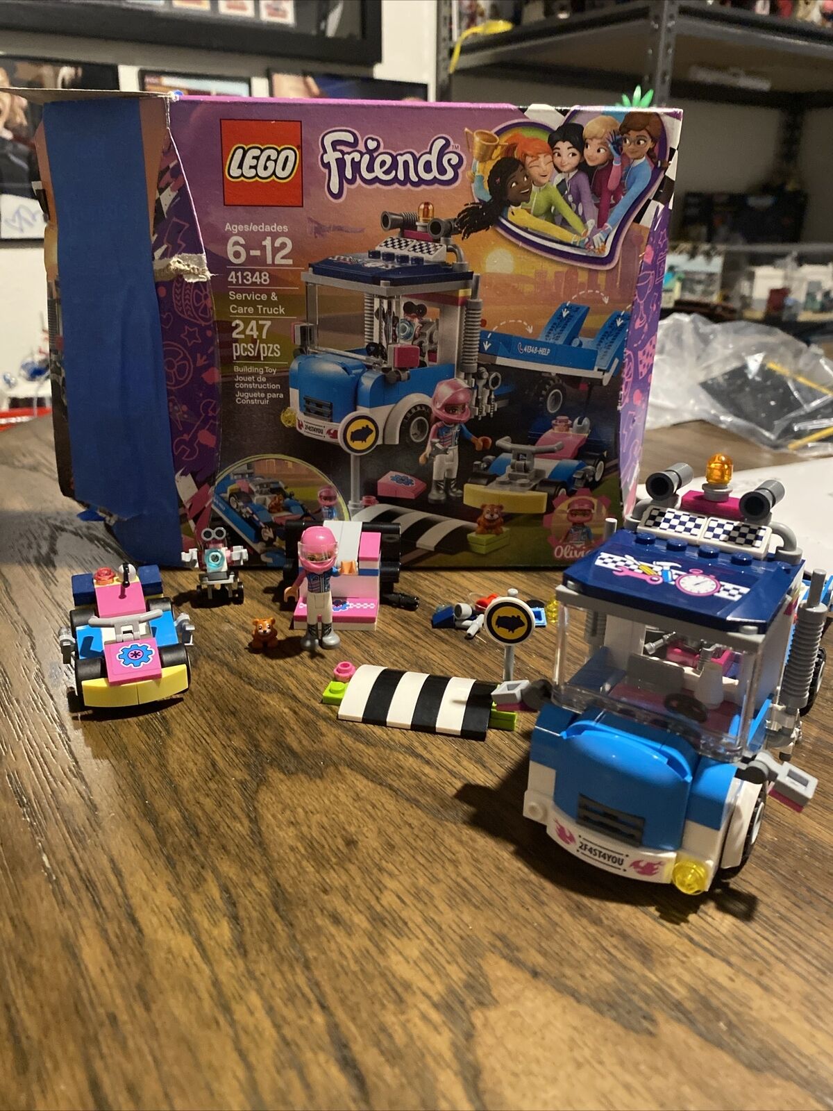 Lego Friends Service & Care Truck 41348 No Instruction Book All Pieces ￼￼