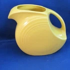 NEW NO BOX 1990'S FIESTAWARE YELLOW WATER/LEMONAID PITCHER 7 1/4" TALL USA
