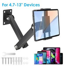 Tablet Phone Wall Mount 360  Rotating Foldable Holder for 4.7-13" iPad iPhone
