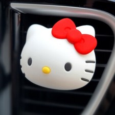 Cute Hello Kitty Car Accessories Air Freshener Air Vent Plug In Tropical Scent