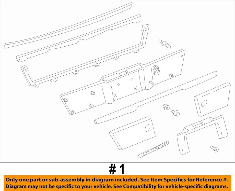 Used Deck Lid Finish Panel fits: 2003 Mercury Marauder  Grade A - Image 4 of 4