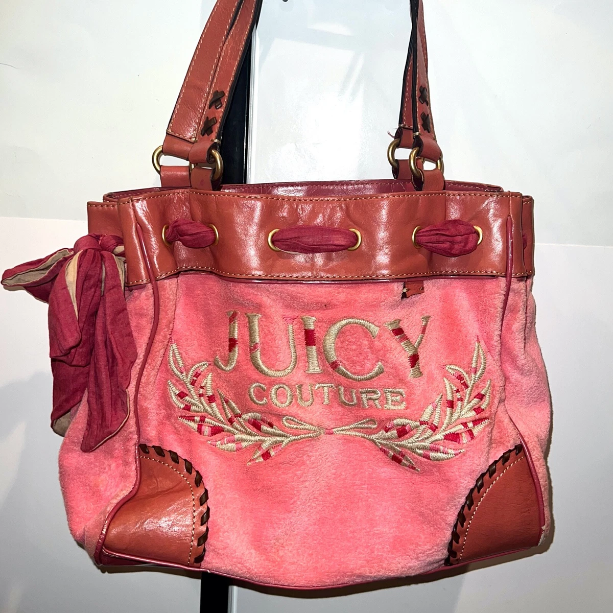 Vintage Pink Juicy Couture Purse Daydreamer Tote Bag Handbag Y2K