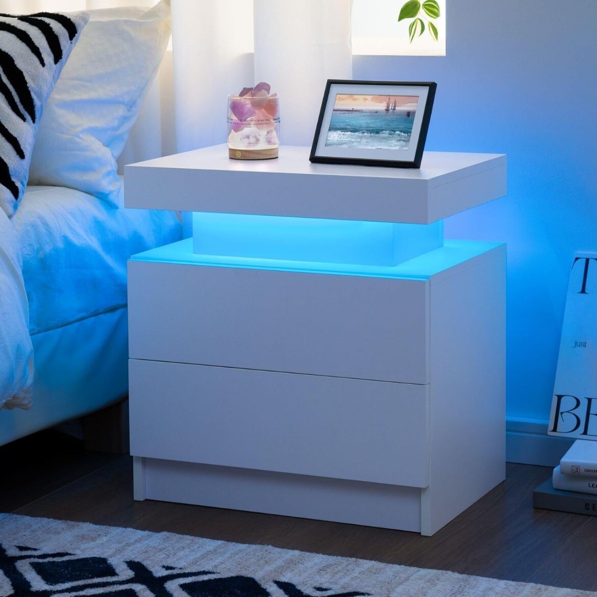 Led Bedside Table For Bedroom Modern