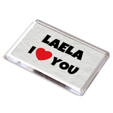 FRIDGE MAGNET - Laela - I Love You - Name Gift