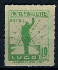 SPAIN CIVIL WAR. SOLDIER. LUGO. MNH**