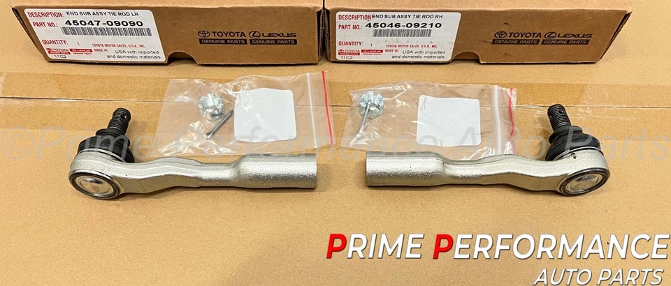 Juego de extremos de varilla de amarre exterior genuina izquierda y derecha Toyota Tundra 03-06 Sequoia 03-07 Foto 2 de 4