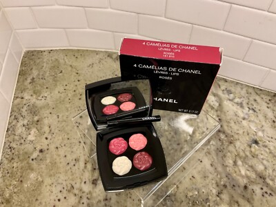 CHANEL 4 Camelias De Chanel ROSES Quartet of Satin Cream Lip