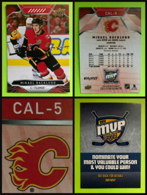 Mikael Backlund CAL-5 Flames #MyMVP Saddledome Upper Deck Promo 2019-20 My MVP