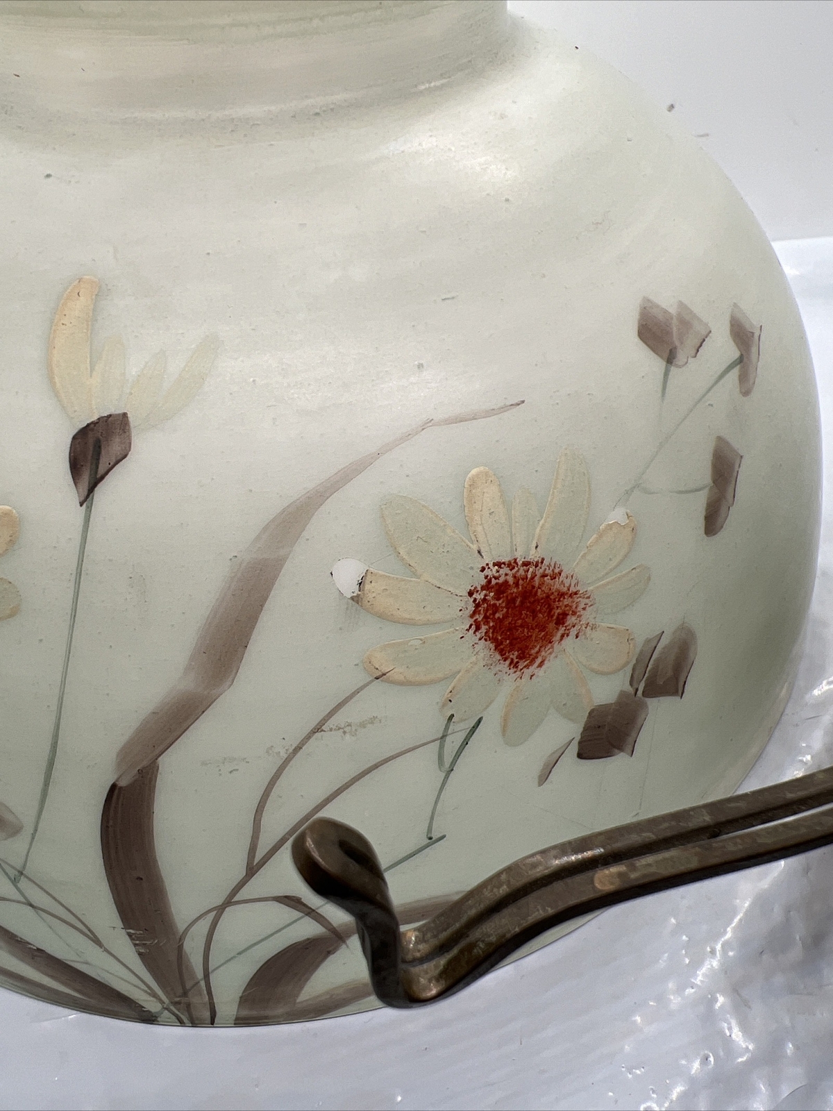 Antique Brass Victorian kerosene Oil Lamp Converted To Electric eBay