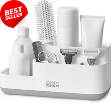 Easystore Bathroom Storage Caddy Organizer for Accessories Grey/White