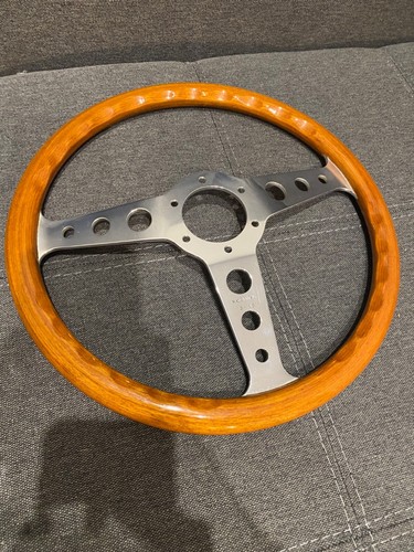 MOMO Super INDY Best Condition Wood Car Steering Wheel 02-86 Vintage - Picture 2 of 6