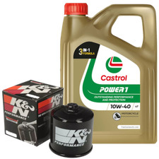 SUZUKI GSX1300R HAYABUSA 2013-2014 Castrol Power 1 10W40 Oil Filter Service Kit