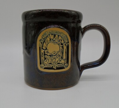 NEW THE WIZARD'S CHEST DENVER, CO DENEEN POTTERY COFFEE CUP BLUE/BROWN MUG 2024