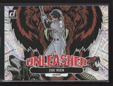 2023 Donruss #U3 Zac Veen Unleashed Rapture Colorado Rockies (V)