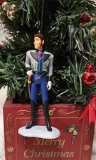 DISNEY STORE FROZEN ANNA ELSA HANS PRINCE CUSTOM CHRISTMAS ORNAMENT NEW HTF