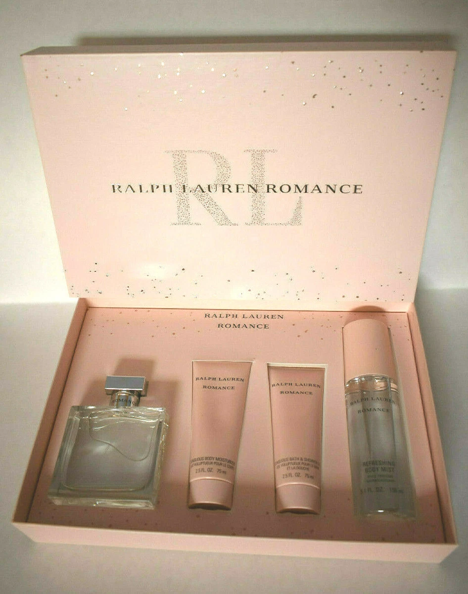 Ralph Lauren Romance Eau de Parfum 3.4oz/100ml ~ 4 Piece Gift Set