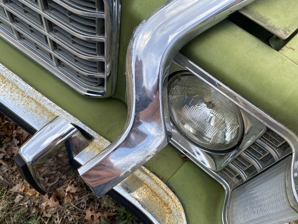 1954 克莱斯勒纽约客上烧烤吧不锈钢装饰成型 — 第 2/4 张图片