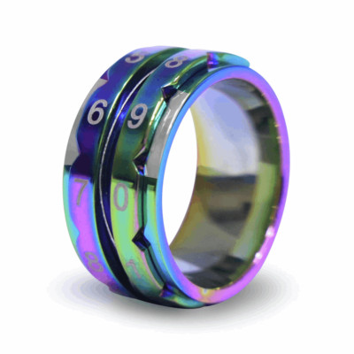 KnitPro Reihenzähler: Regenbogen: Ring Größe 10