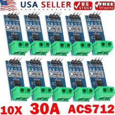 10PCS New Design 30A Range Current Detect Sensor Modules ACS712 For USA