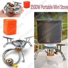 3700W Portable Backpacking Camping Gas Stove Piezo Ignition Burner Case