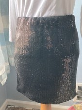 Vintage Black Sequin Skirt Size Medium