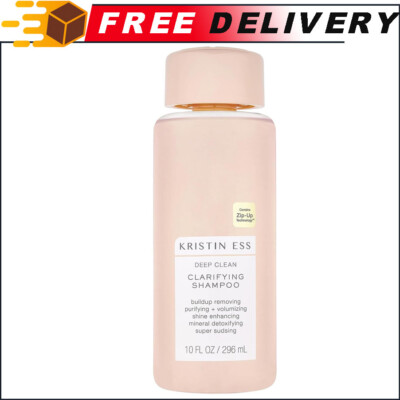 Kristin Ess Hair Deep Clean Clarifying Shampoo for Build Up, Dirt & Oil 10 oz