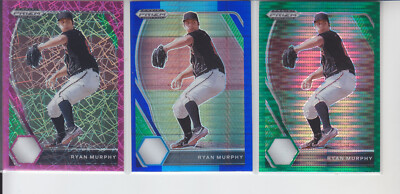 (3) Prizm Draft Ryan Murphy RC Pink Velocity, Carolina Blue, Green Pulsar #2