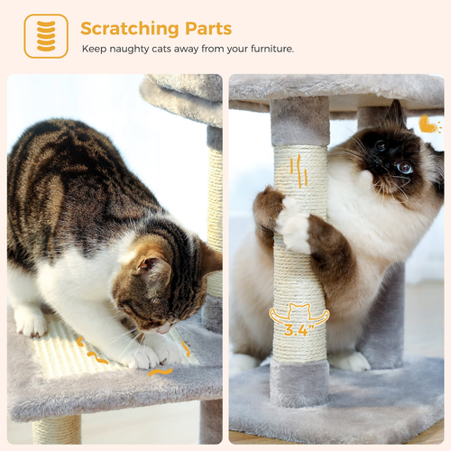 Cat Tree Tower Playing House Condo For Cats Activity Scratching Center Post - Picture 4 of 14