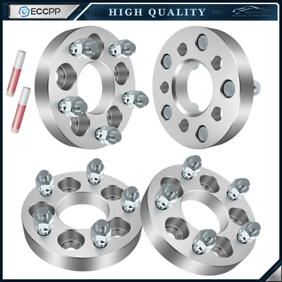 4Pcs 1'' 5x100 to 5x4.5 Wheel Adapters 12x1.5 For Toyota Corolla 5x100 to 5x114.3