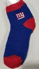 NFL New York Giants Fuzzy Soft Socks, New (Striped)