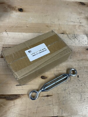 10 Pack 1/4'' X 2-1/8'' EYE & EYE MINI ZINC TURNBUCKLES NEW